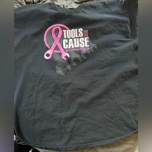 Gildan Black Tee with Pink Graphic